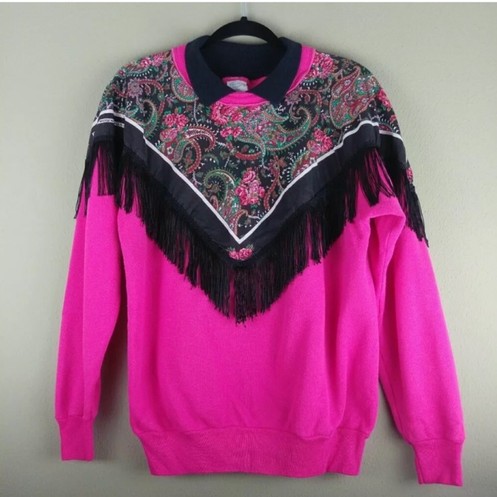 Vintage Pannil Western Fringe Sweatshirt